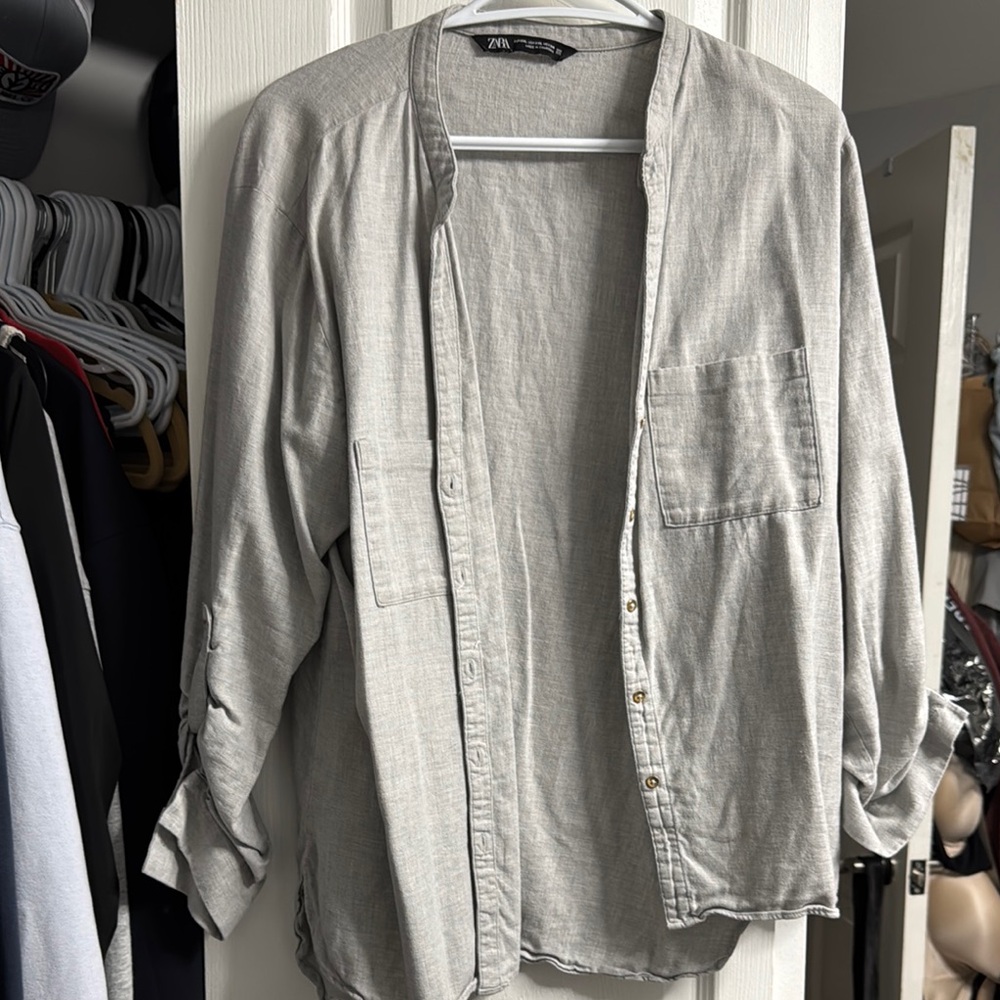 Zara button up